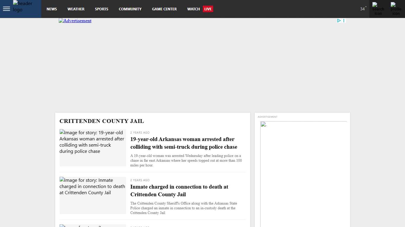 Little Rock Topic Crittenden County Jail News, Weather, Sports, Breaking News